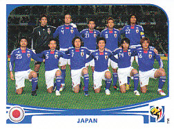 Team Photo Japan samolepka Panini World Cup 2010 #372